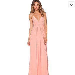 NWT T-Bags losangeles X back maxi dress in blush